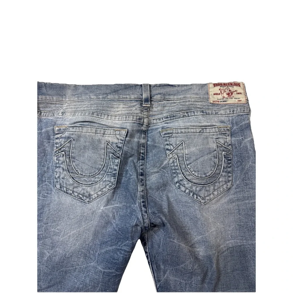 True Religion Men's Skinny 44 Light Wash‎ Blue Jeans Skinny